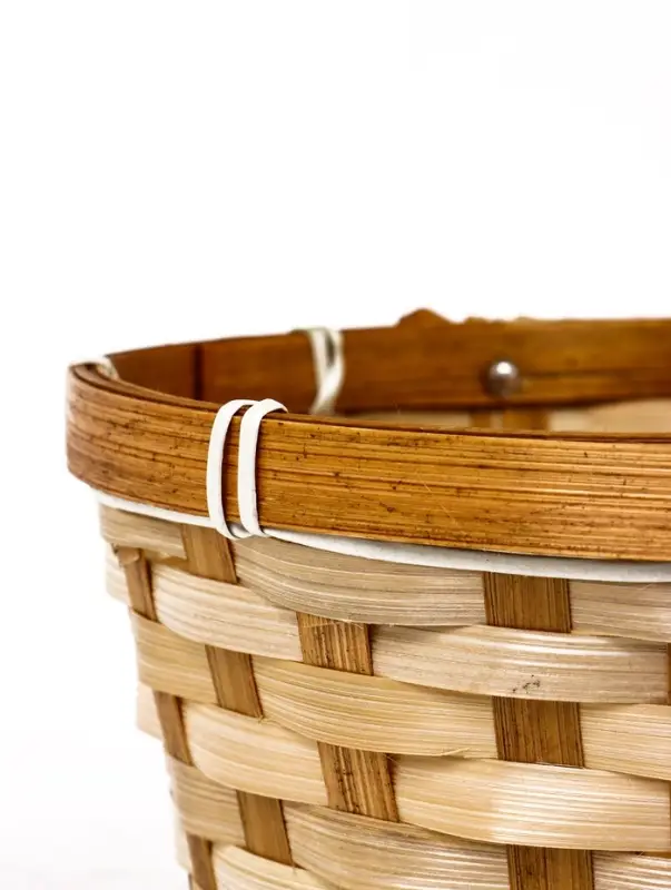 Корзина плетёная, d=21&times;10/24 см, бамбук