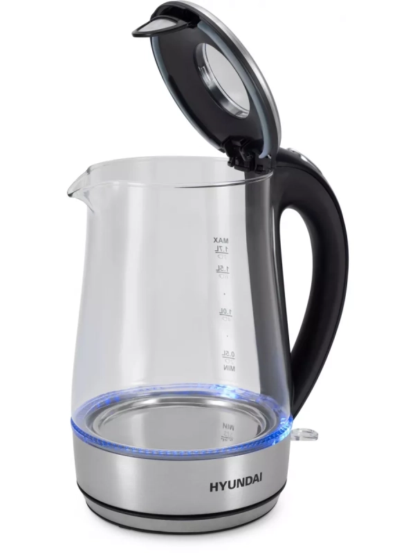 Чайник HYK-G8406 1,7л 2200Вт прозрачный (металл)