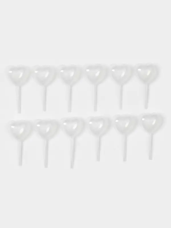 Набор кулинарных пипеток для соуса &laquo;Сердце&raquo;, 12 шт., 2.7&times;1.5&times;5 см