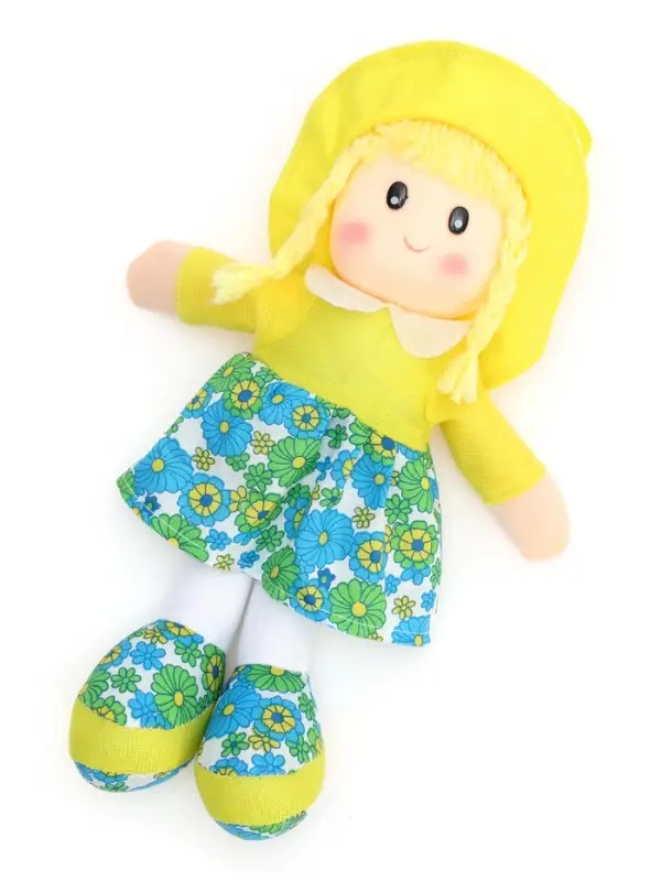 Мягкая игрушка &laquo;Кукла&raquo;, в шляпке и платьишке, цвет МИКС