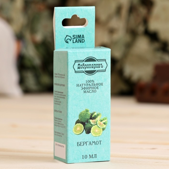 Эфирное масло Эфирное масло "Бергамот", флакон-капельница, аннотация, 10 мл, "Добропаровъ"