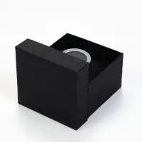 Коробка для часов, цвет чёрный, вставка чёрная 9х8,5х5
