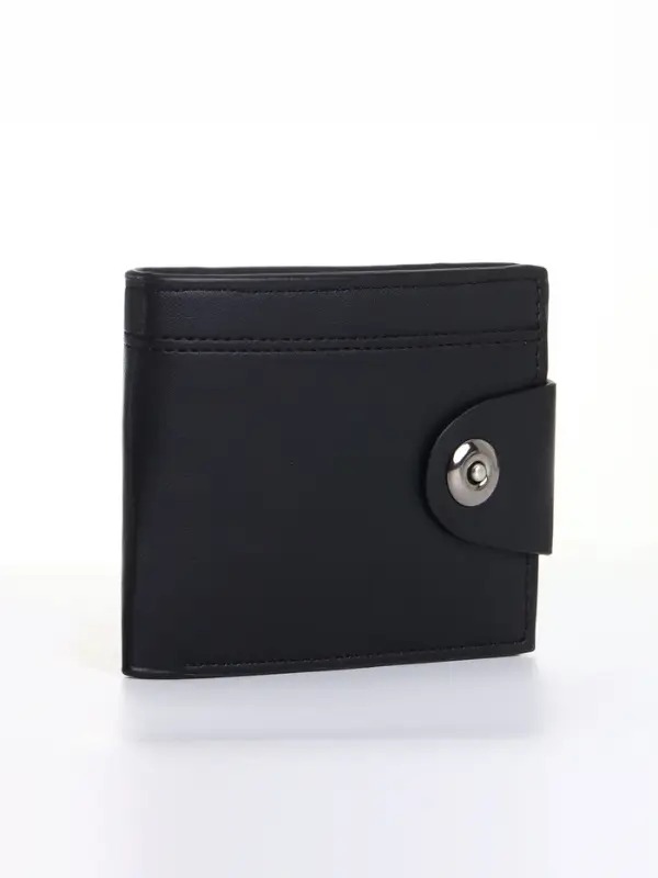 Портмоне мужское, отделение на молнии, на магните, чёрное