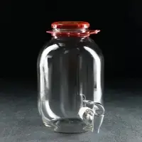 Кувшин стеклянный &laquo;Вся сила в пиве&raquo;, 3 л, с нажимным краном, с ручкой держателем, в коробке