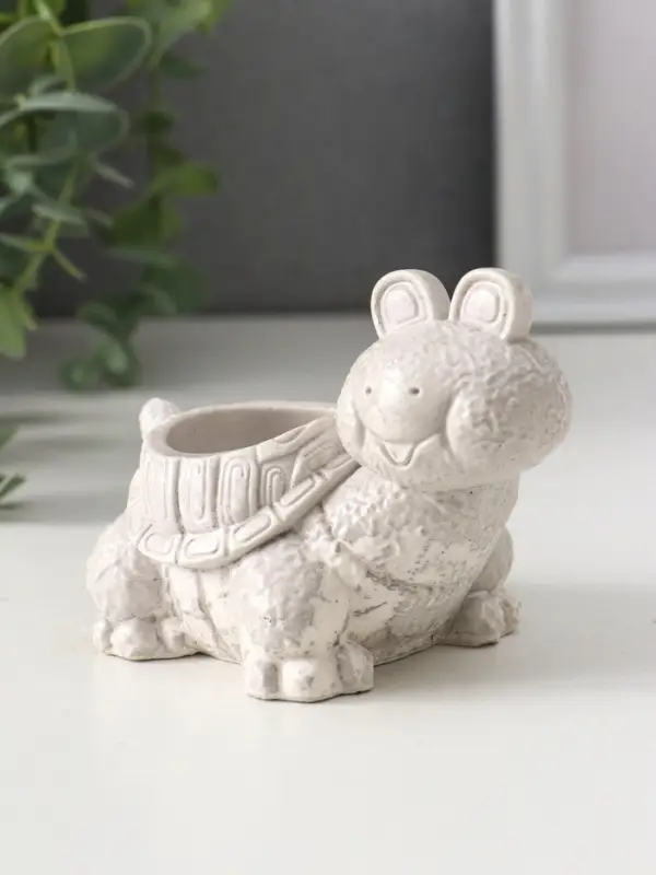 Фигура с подставкой для мелочей «Черепаха», 7.5×10×6 см, под камень