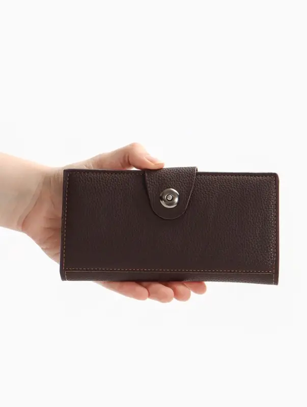 Портмоне мужское &laquo;Кайс&raquo;, на магните, отдел для карт, монет, коричневое