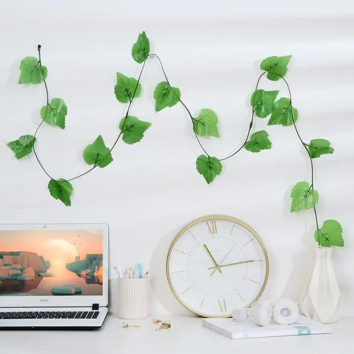 Лиана искусственная «Лист резной», 2.3 м, (фасовка 12 шт.)