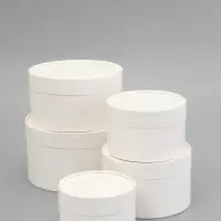 Набор подарочных шляпных коробок 5 в 1, круглая &laquo;Белый&raquo;, 20&times;12 - 18&times;11 - 16&times;10 - 14&times;9 - 13&times;8.5 см