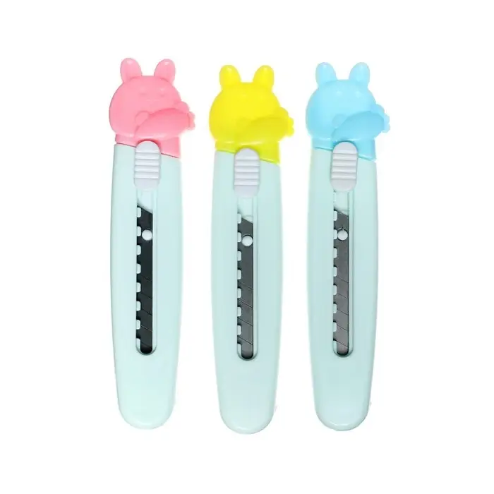 Нож канцелярский мини Calligrata, 9мм, пластик, c фиксатором, МИКС Нож канцелярский мини Calligrata, 9мм, пластик, c фиксатором, МИКС