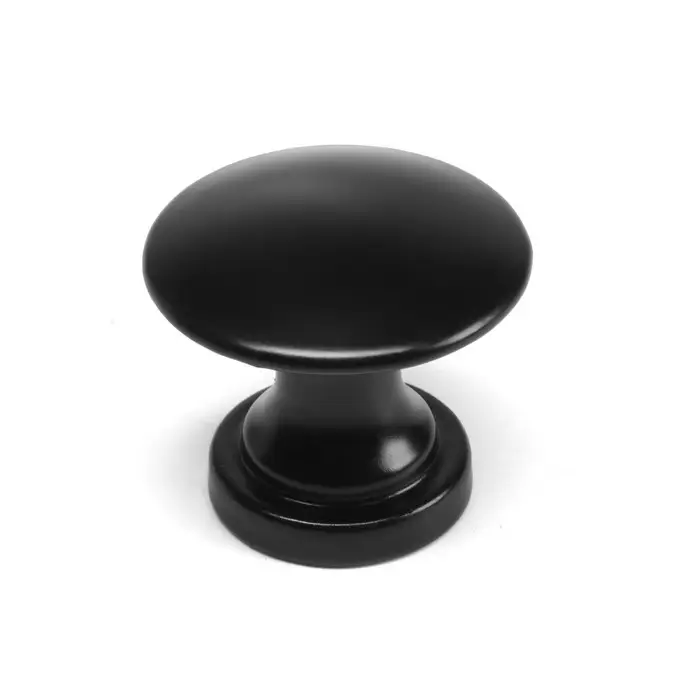 Ручка-кнопка ТУНДРА VINTAGE 009, черная