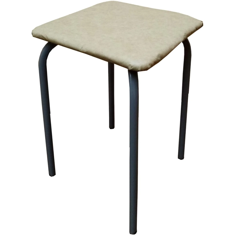 Табурет квадратный STRONG (титан-бежевый) 41418