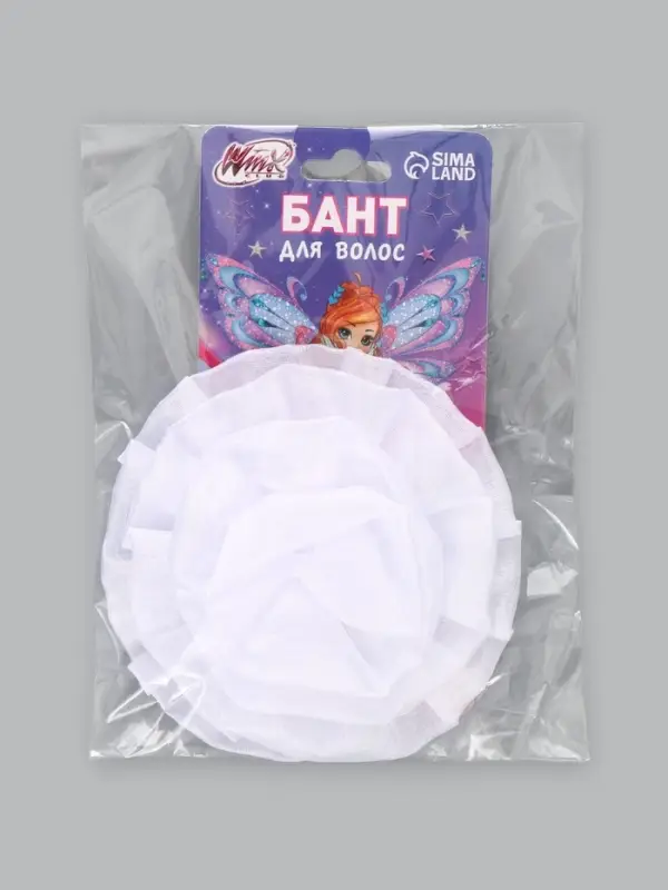 Бант для волос, ВИНКС, на резинке, 11 см