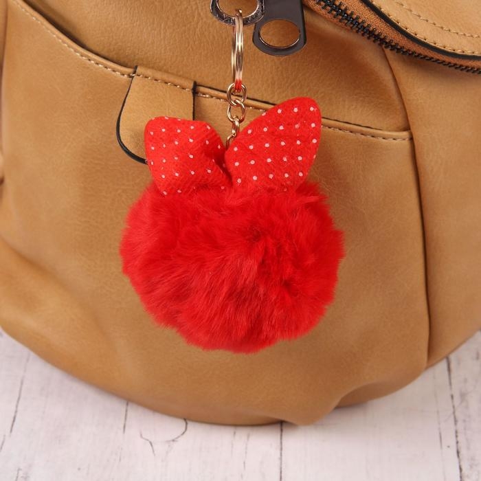 Пушистик на кольце Пушистик на кольце "Шарик с ушками" МИКС 8х8 см