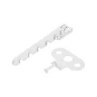 Ограничитель открывания для окна ТУНДРА, металлическая гребенка, 5-ти позиционная, 3 шт