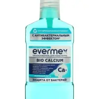 Ополаскиватель для рта Evermex Bio Calcium, защита от бактерий, 250 мл