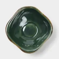 Соусник &laquo;Органика&raquo;, 7.5&times;7.5&times;3 см, керамика, зелёный