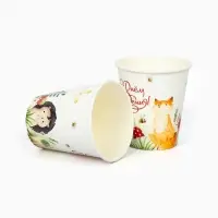 Стакан одноразовый бумажный &laquo;Ёж и лиса&raquo;, 250 мл