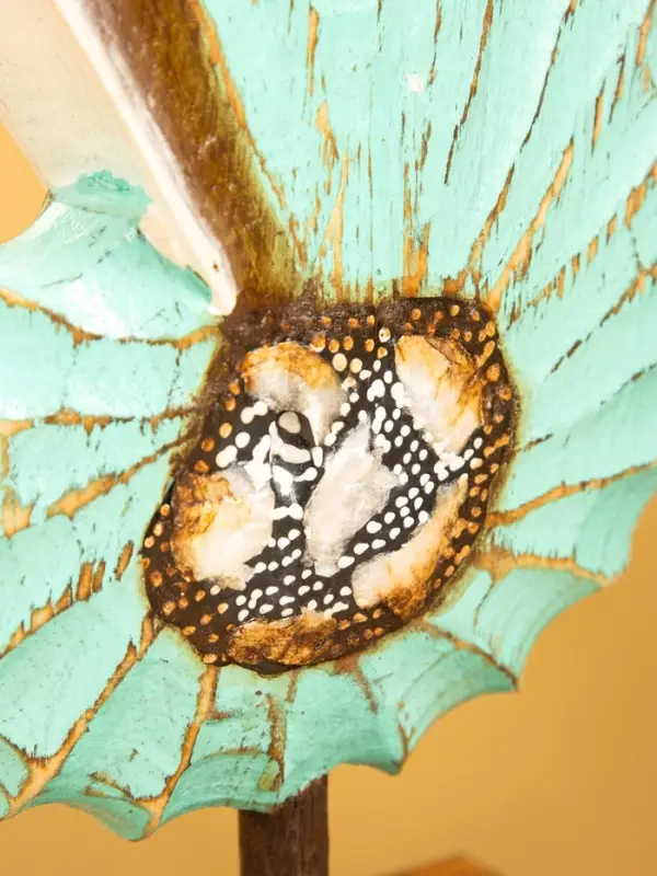 Набор сувенирный "Раковины" дерево (h - 35.30 и 25 см), цв. бирюзовый