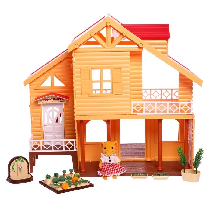 Дом-дача для зверей, с мебелью и аксессуарами Дом-дача для зверей, с мебелью и аксессуарами