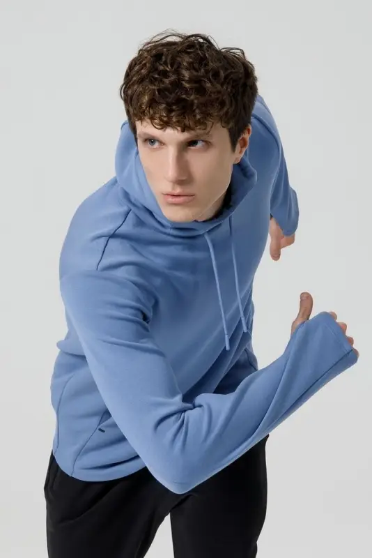 Худи унисекс Begi, синее, размер XS Худи унисекс Begi, синее, размер XS