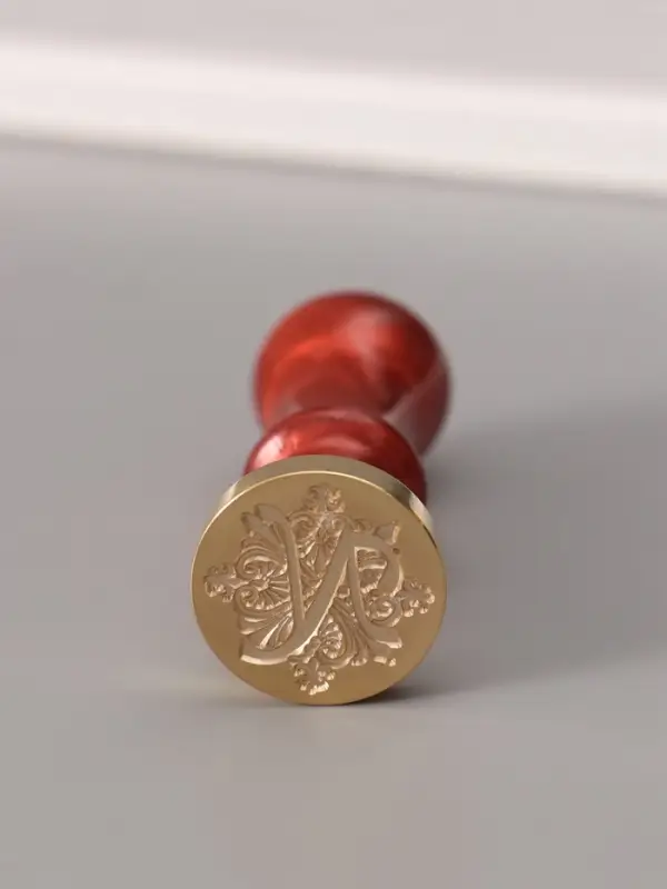 Печать для сургуча с пластиковой ручкой &laquo;Буква N на вензеле&raquo;, 2.5&times;2.5&times;6.3 см
