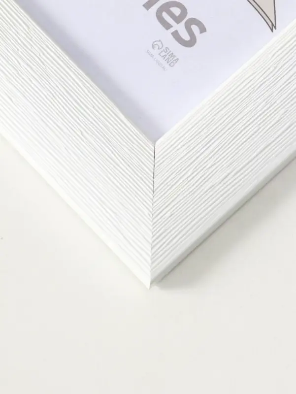 Фоторамка для фото 21х30 см (с ножкой) "Luxe Elegance" пластик, белый, (пластик экран)