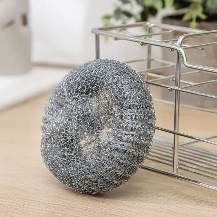 Губка для посуды металлическая Raccoon, плетёная, оцинкованная, 30 гр Губка для посуды металлическая Raccoon, плетёная, оцинкованная, 30 гр