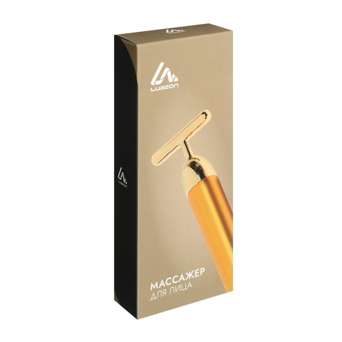 Массажёр для лица Luazon LEM-01, 1хАА (не в комплекте), бархатный мешочек, золотистый Массажёр для лица Luazon LEM-01, 1хАА (не в комплекте), бархатный мешочек, золотистый