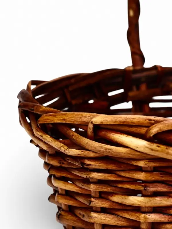 Корзина плетеная (ива)  27 х 21 х 11/28  см коричневый