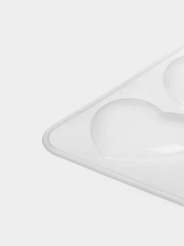 Форма для шоколада Доляна &laquo;Сердечки&raquo;, силикон, 20&times;17.5&times;0.6 см, 9 ячеек (5.5&times;5 см), прозрачная