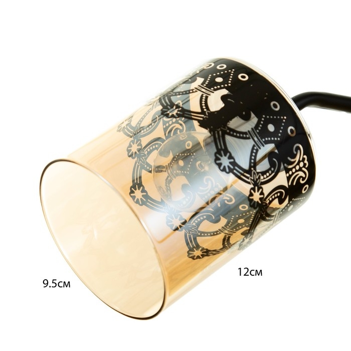 Люстра Люстра "Рузанна" 2хЕ27 40Вт черно-золотой 48х26х27 см BayerLux