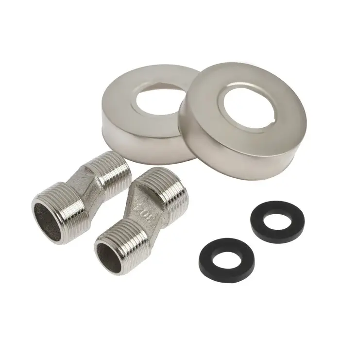 Смеситель для ванны ZEIN Z3731, двухвентильный, излив 33 см, лейка, шланг, сатин Смеситель для ванны ZEIN Z3731, двухвентильный, излив 33 см, лейка, шланг, сатин