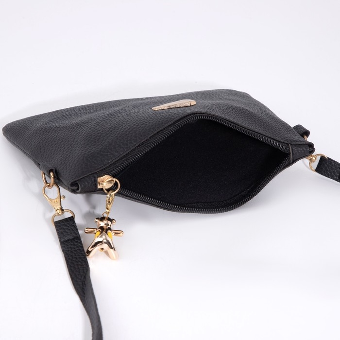 Сумка-клатч на молнии, цвет чёрный Сумка-клатч на молнии, цвет чёрный