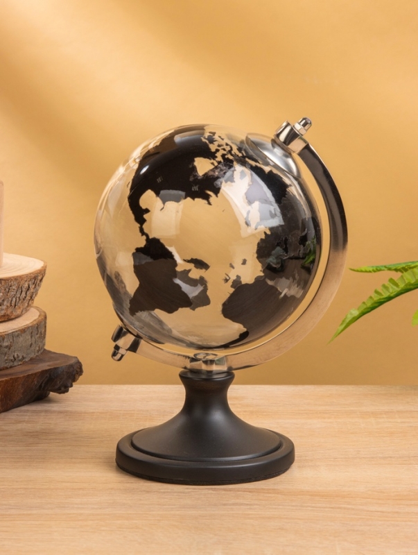 Глобус сувенирный Глобус сувенирный "Сумерки" 12,5х15х20 см, стекло, дерево