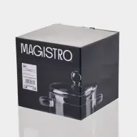 Кастрюля Magistro &laquo;Лия&raquo;, 1.45 л, d=16 см, с крышкой, жаропрочное стекло, прозрачная