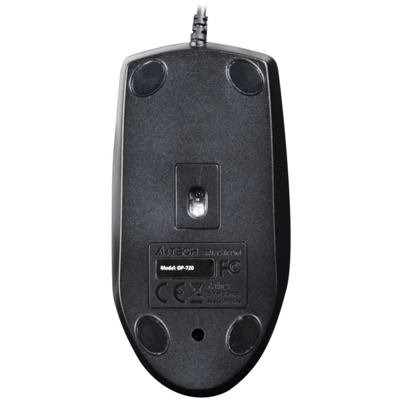 Мышь компьютерная A4Tech (OP-720 PS2 (BLACK)) оптическая (1000dpi/3but)