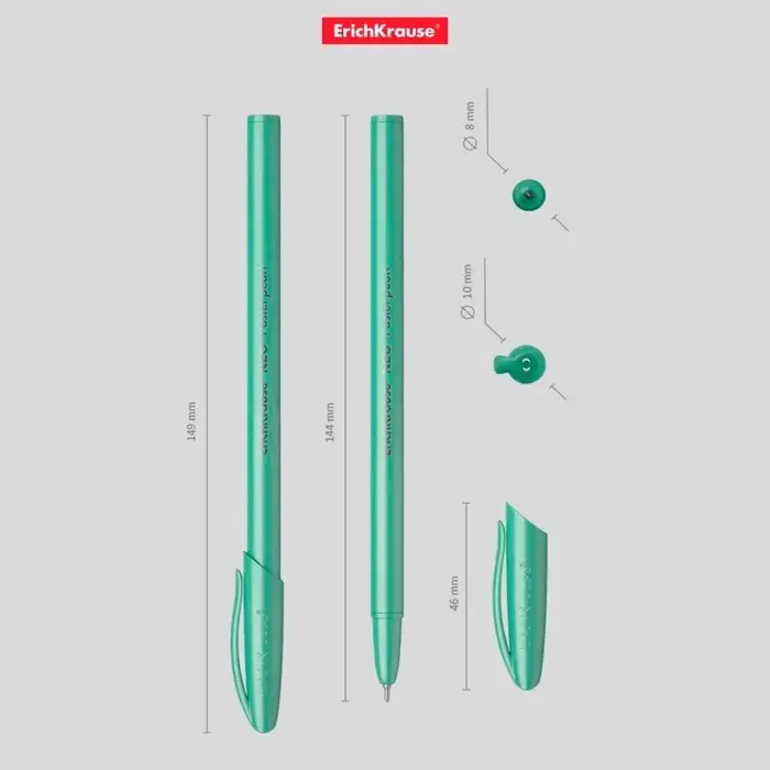 Ручка шариковая ErichKrause Neo Pastel Pearl, перламутровый корпус, игольчатый узел 0.7 мм, чернила синие, длина письма 1000 метров, МИКС Ручка шариковая ErichKrause Neo Pastel Pearl, перламутровый корпус, игольчатый узел 0.7 мм, чернила синие, длина письма 1000 метров, МИКС