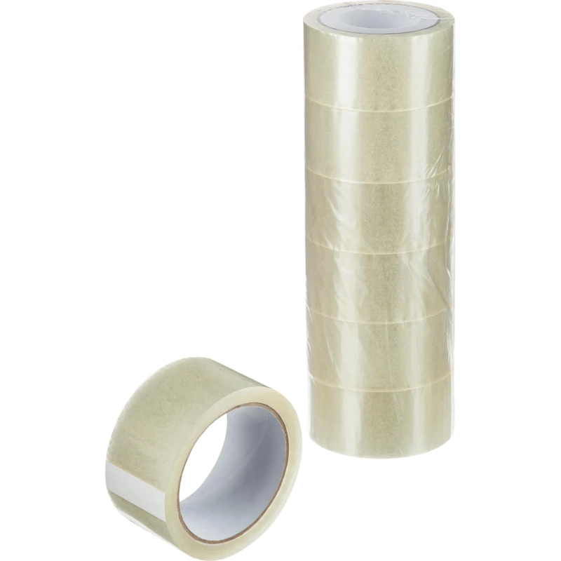 Клейкая лента упаковочная 48мм х 66м 38мкм прозрачная 72 шт/уп СПб