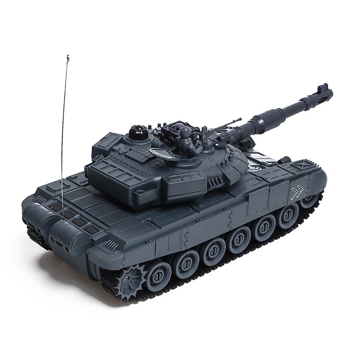 Танк радиоуправляемый, масштаб 1:28, с аккумулятором, световые и звуковые эффекты, цвет серый Танк радиоуправляемый, масштаб 1:28, с аккумулятором, световые и звуковые эффекты, цвет серый