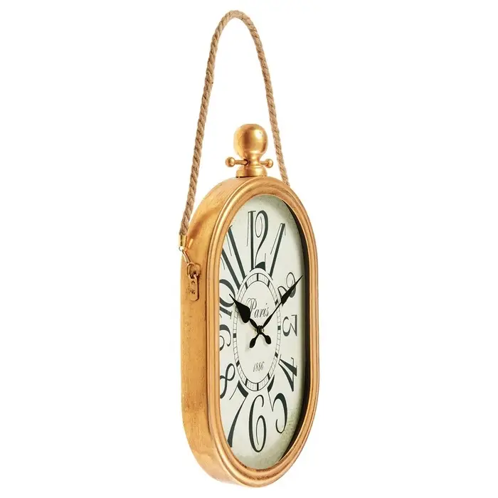 Часы настенные интерьерные &laquo;Кортили&raquo;, дискретный ход, на подвесе, 35&times;64 см, золотистые, от батарейки 1&times;АА