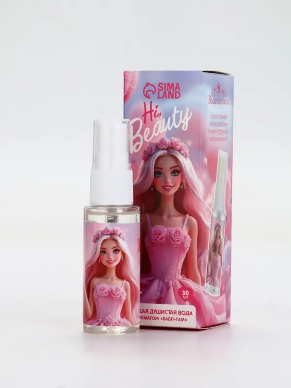 Душистая вода «Кукла-модель», 30 мл, аромат бабл-гам