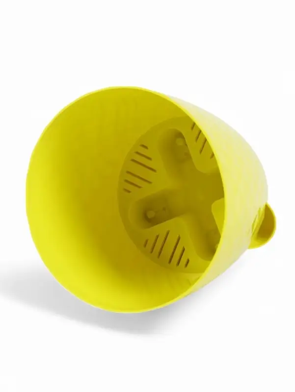 Кашпо с прикорневым поливом "Румба" 1,5 л, D14 см, h-14,5 см, цвет лимон