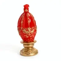Свеча декоративная &laquo;Пасхальное яйцо с орнаментом&raquo;, 5.5&times;12 см, 105 г