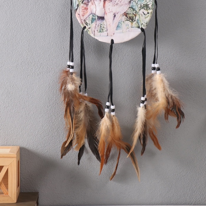 Ловец снов 4 Ловец снов 4 "Серый волк" круг d=16 см