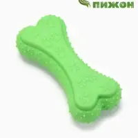 Жевательная игрушка для собак &laquo;Объемная кость с лапками&raquo;, 12 с, TPR, зелёная