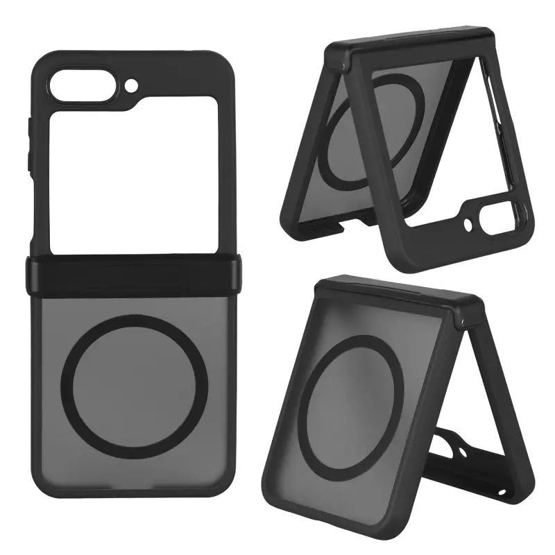 Чехол Samsung Z Flip5 черный с MagSafe Чехол Samsung Z Flip5 черный с MagSafe