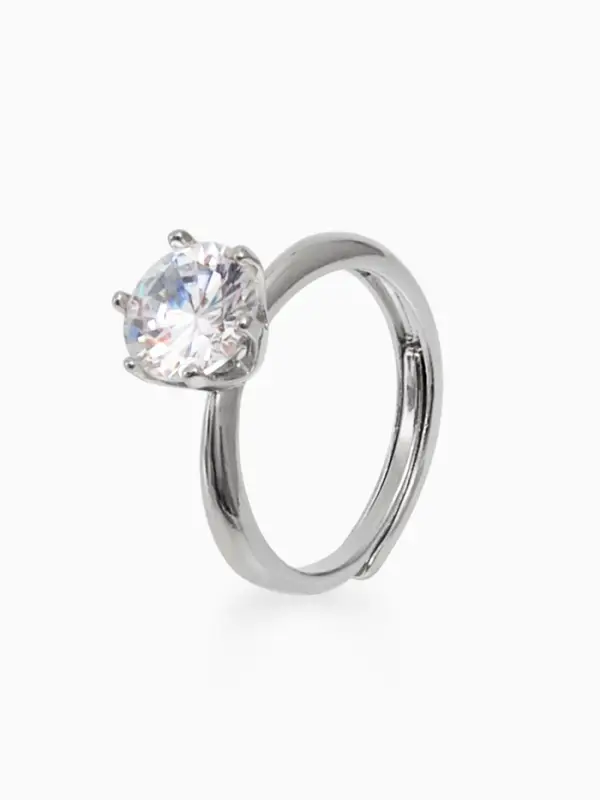 Кольца набор 36 шт. &laquo;Выбражулька. Бриллиант, как у мамы&raquo;, безразмерное, белое в серебре