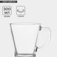 Кружка &laquo;Аура&raquo;, 300 мл, стекло, прозрачная