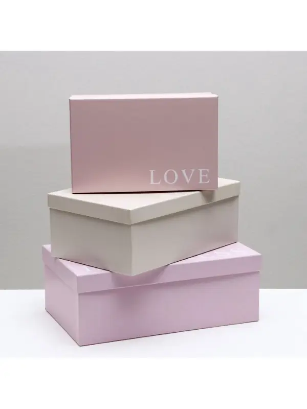 Набор коробок 10 в 1, упаковка подарочная, &laquo;Нежный&raquo;, 12&times;7&times;4 - 32.5&times;20&times;12.5 см