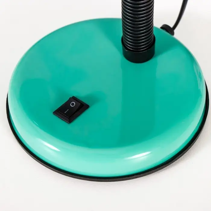 Настольная лампа для школы и офиса на подставке RISALUX Е27, с выкл. 220 В, зелёная